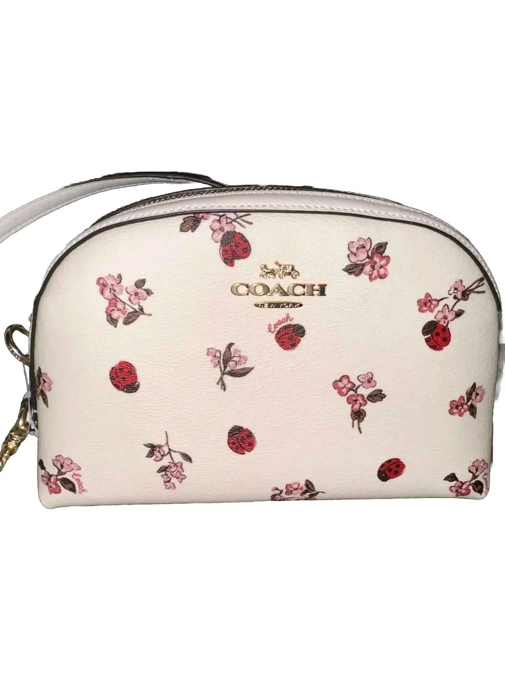 Coach Madi Crossbody With Ladybug Floral Print